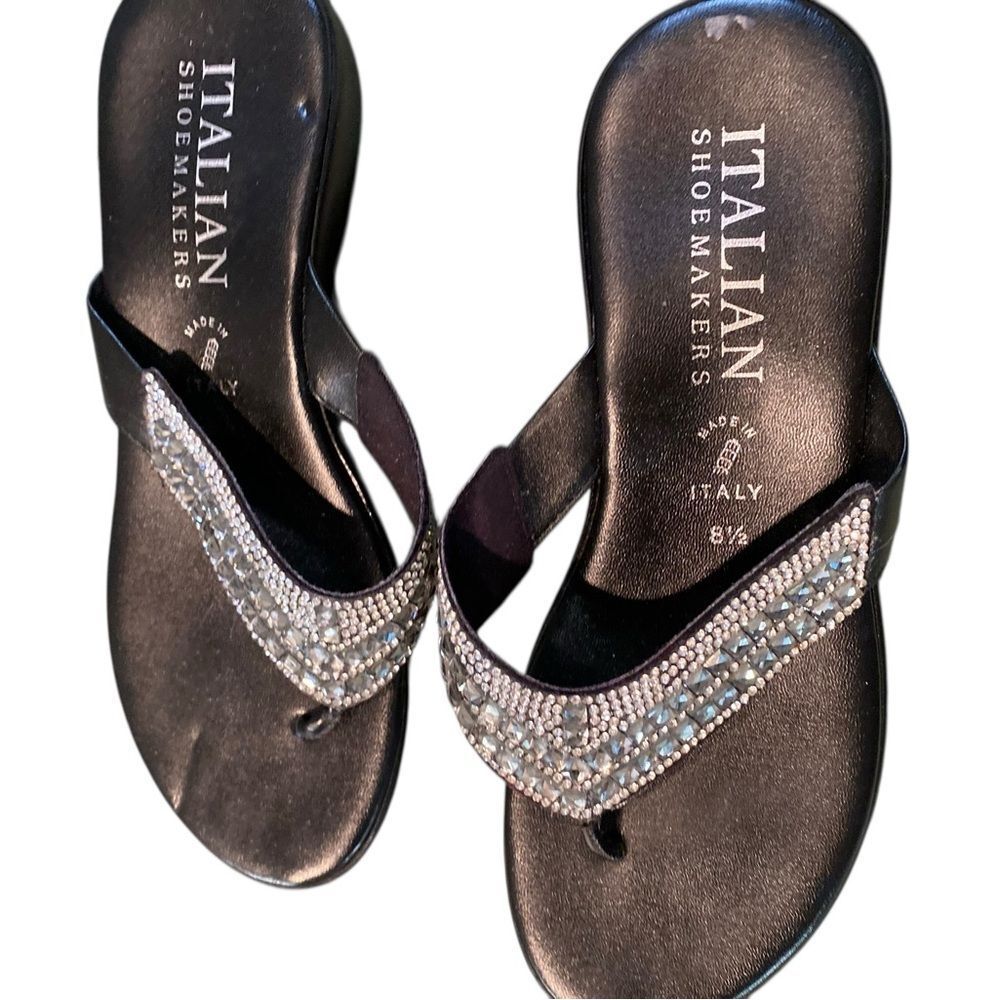 #202 ITALIAN SHOEMAKER Crystal Sandals - Picture 2 of 13